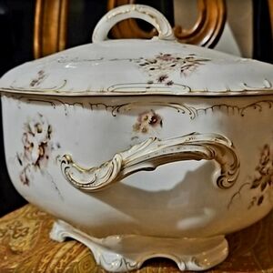 19C CHARLES AHRENFELDT XLarge dressing table box German Trinket Cask FINAL